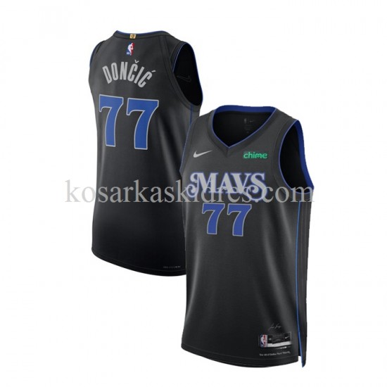 Dallas Mavericks Dres Nike Luka Doncic 77 Nike 2023-2024 City Edition Crno Swingman