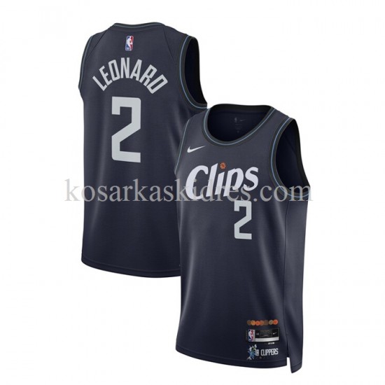 Los Angeles Clippers Dres Kawhi Leonard 2 Nike 2023-2024 City Edition Mornarskoplava Swingman