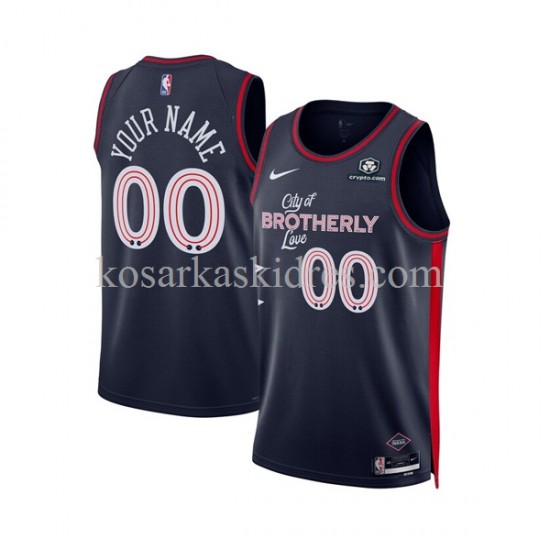 Philadelphia 76ers Dres Custom Nike 2023-2024 City Edition Mornarskoplava Swingman
