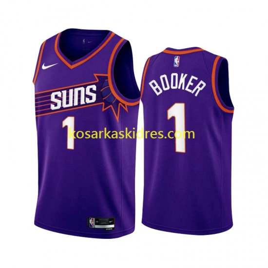 Phoenix Suns Dres DEVIN BOOKER 1 ICON EDITION 2023-2024 Ljubičasta Swingman