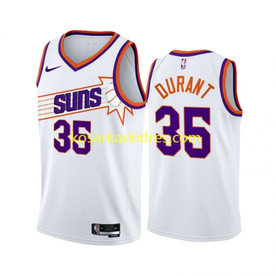Phoenix Suns Dres Kevin Durant 35 ASSOCIATION EDITION 2023-2024 Bijela Swingman