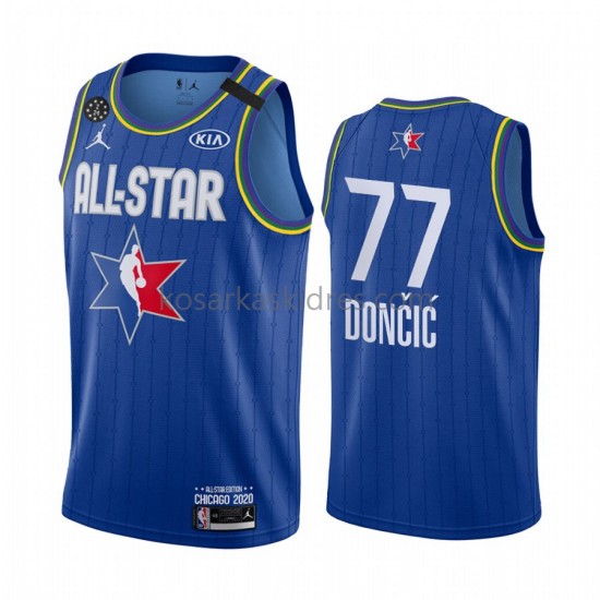 Dallas Mavericks Dres Luka Doncic 77 2020 All-Star Jordan Brand Plava Swingman