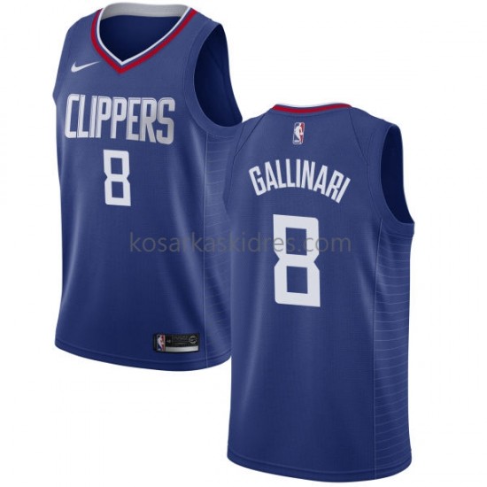 Los Angeles Clippers Dres Danilo Gallinari 8 2017-18 Nike Plava Swingman