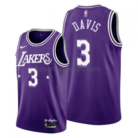 Los Angeles Lakers Dres Anthony Davis 3 Nike 2021-2022 City Edition Throwback 60s Swingman