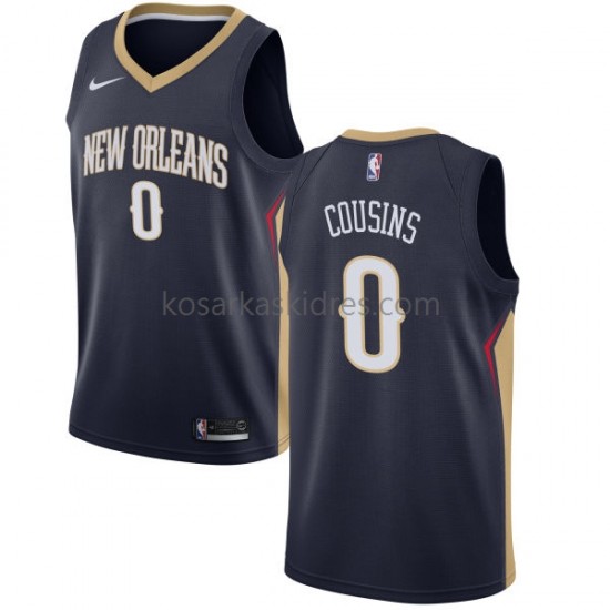New Orleans Pelicans Dres DeMarcus Cousins 2017-18 Nike Navy Swingman