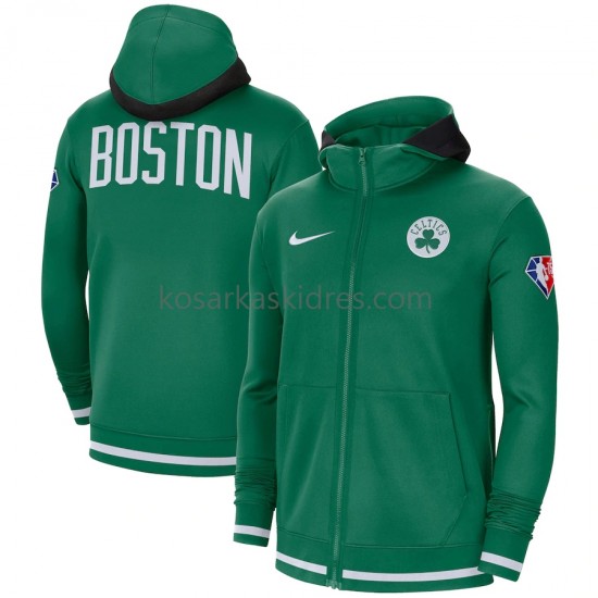 Boston Celtics Nike 75th Anniversary Zelena Jakna s kapuljačom s patentnim zatvaračem