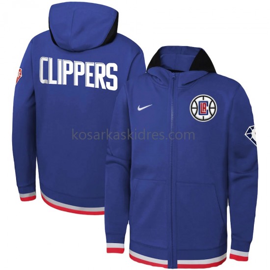 Los Angeles Clippers Nike 75th Anniversary Royal Jakna s kapuljačom s patentnim zatvaračem