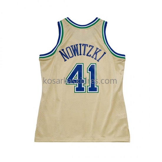 Dallas Mavericks Dres Dirk Nowitzki 41 HWC Harwood Classics 1998-2019 Swingman