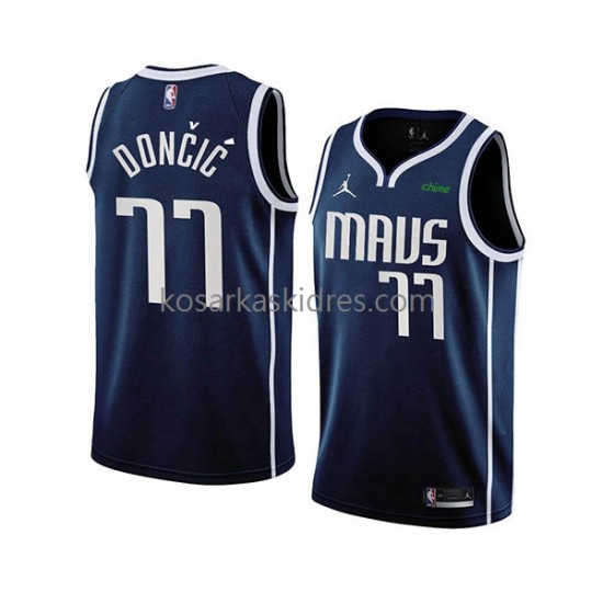 Dallas Mavericks Dres Luka Doncic 77 Nike 2022-23 Statement Edition Navy Swingman