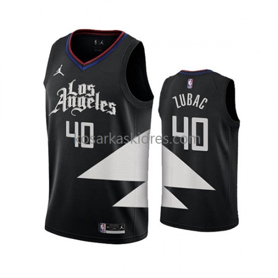 Los Angeles Clippers Dres Ivica Zubac 40 Jordan 2022-23 Statement Edition Crno Swingman