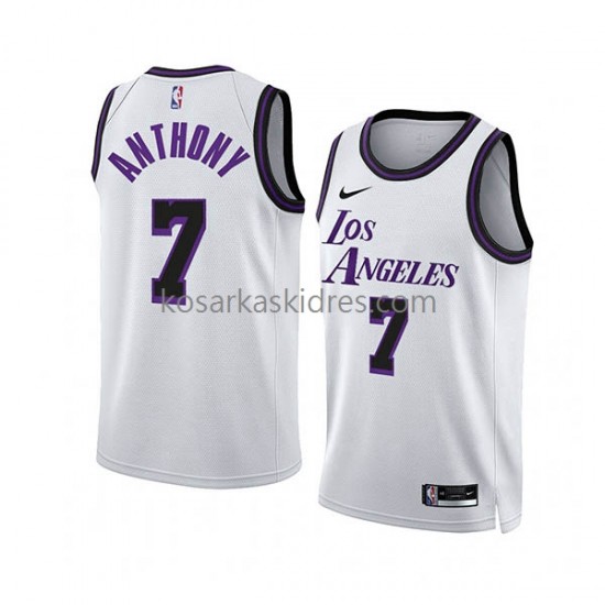 Los Angeles Lakers Dres Carmelo Anthony 7 Nike 2022-23 City Edition Bijela Swingman