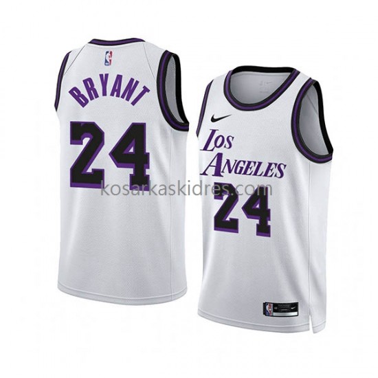 Los Angeles Lakers Dres Kobe Bryant 24 Nike 2022-23 City Edition Bijela Swingman